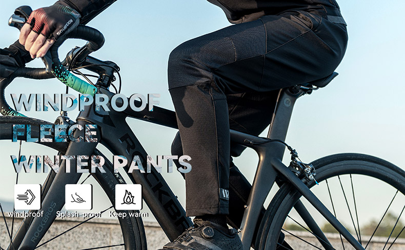 Winter Cycling Pants for Men Thermal Mountain Bike Pants Windproof - Clothes - 1