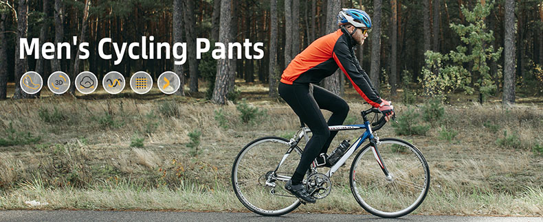 Pantalon de cyclisme d'hiver pour hommes, rembourrage en polaire, doublé avec poches