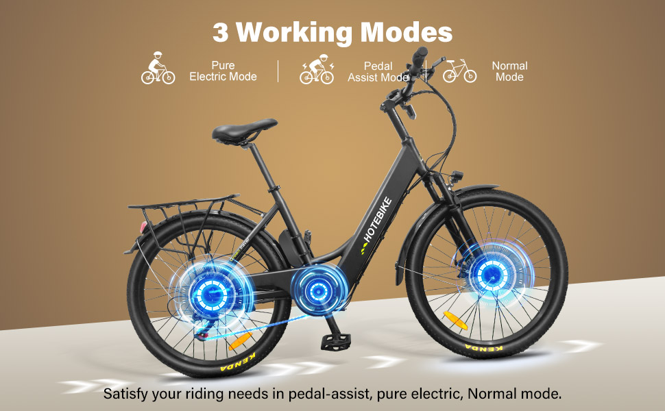 HOTEBIKE Cityscape Electric Bicycle - Electric Bike USA - 1