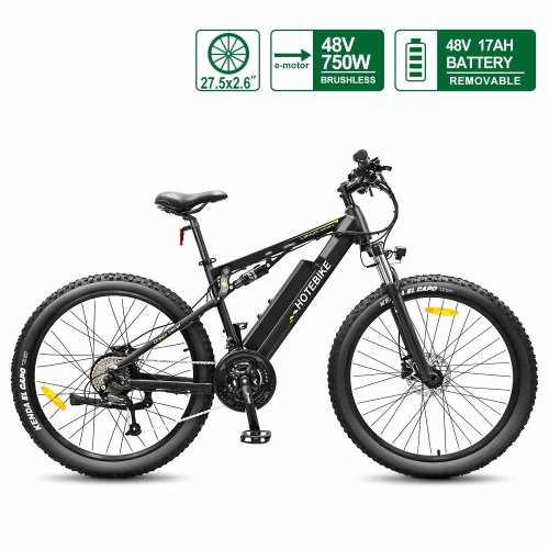 Bicicletă electrică 750W pentru adulți 26 inchi * 2.6 Anvelope pentru toate terenurile Biciclete electrice de munte 48V 17AH BMS Baterie Samsung detașabilă Bicicletă electrică