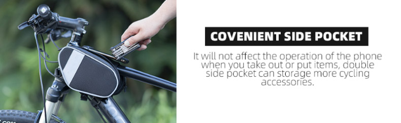 Bicycle Bag Waterproof Bike Pouch with 360° Rotation Phone Holder - Bicycle Bag - 2