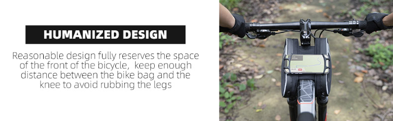 Bicycle Bag Waterproof Bike Pouch with 360° Rotation Phone Holder - Bicycle Bag - 3