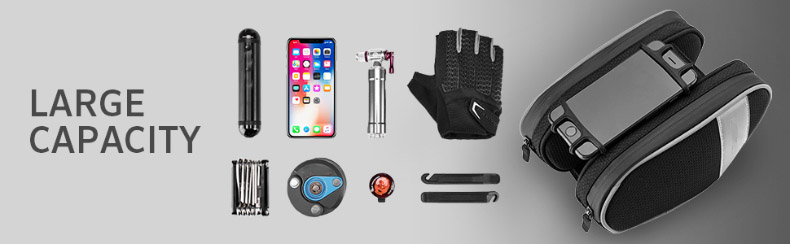 Bicycle Bag Waterproof Bike Pouch with 360° Rotation Phone Holder - Bicycle Bag - 9