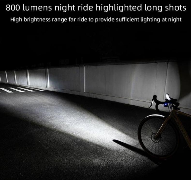 Bicycle Light 800LM Hoisting Front Lamp Alloy Shell - Bicycle Lights - 10