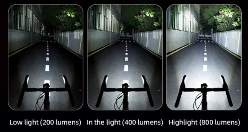 Bicycle Light 800LM Hoisting Front Lamp Alloy Shell - Bicycle Lights - 11
