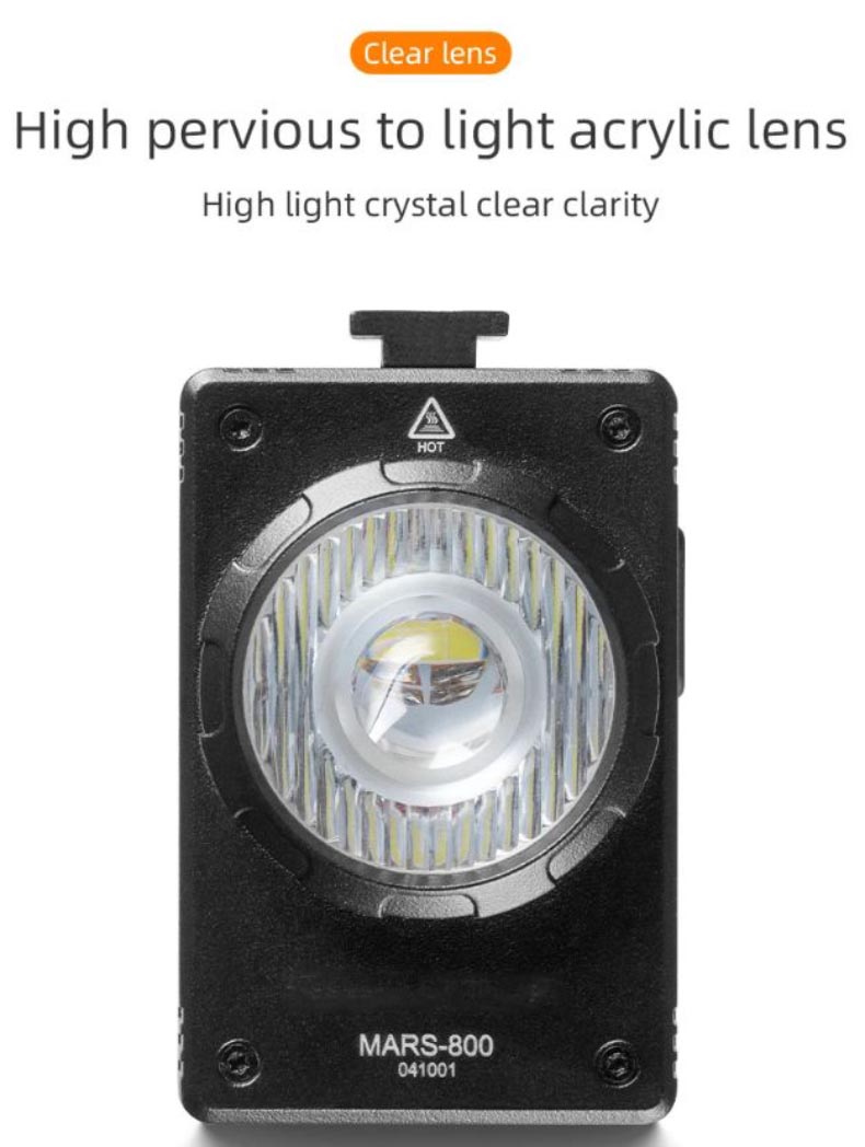 Bicycle Light 800LM Hoisting Front Lamp Alloy Shell - Bicycle Lights - 2