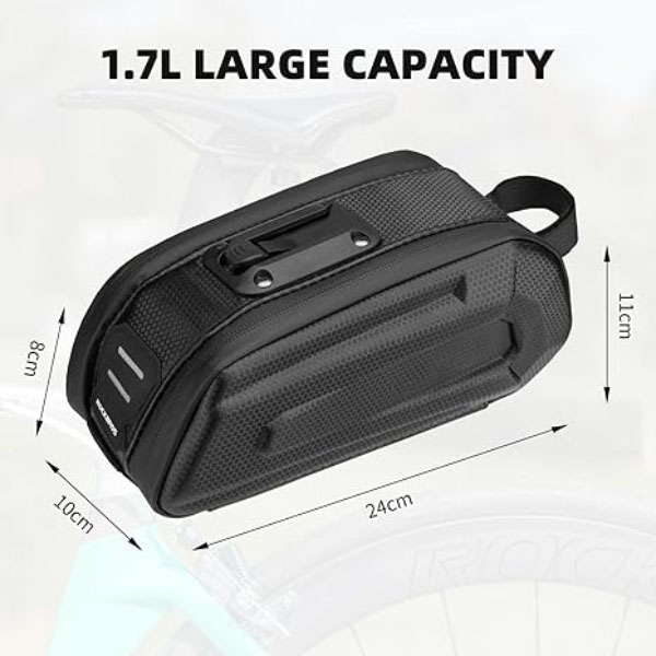 Bicycle Saddle Bag Under Seat 3D Hard Shell Bike Bag - Bicycle Bag - 1