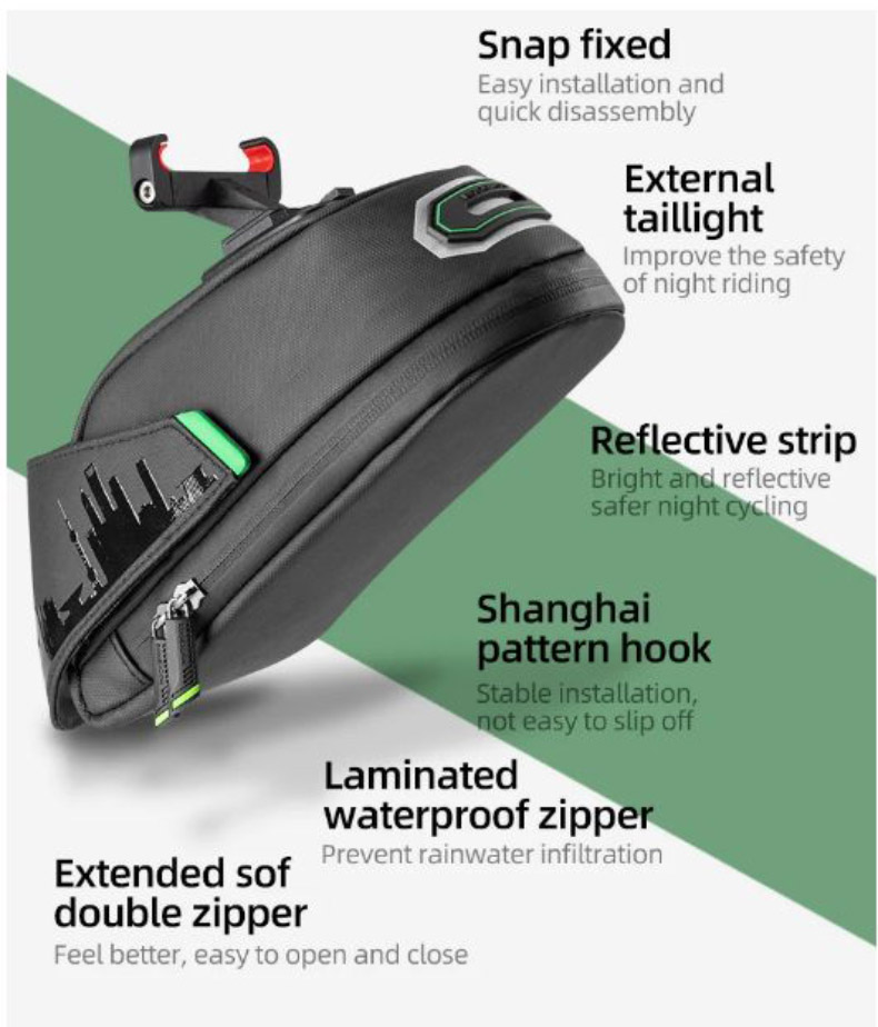 Rainproof Bicycle Saddle Bags Large Capatity Bike Bag - Bicycle Bag - 2