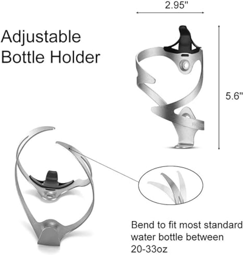 Lightweight Aluminum Alloy Bicycle Water Bottle Holder -2Pack - Bottle & Bottle Cage - 12