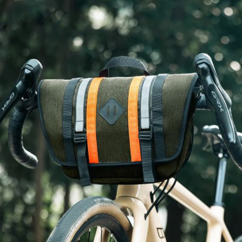 Bolsa delantera para bicicleta Bolsa para tubo frontal portátil de gran capacidad 4L