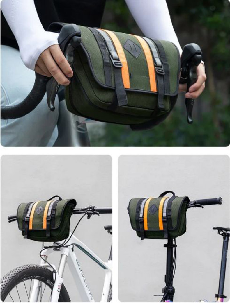 Bike Front Bag 4L Large Capacity Portable Front Tube Bag - Bicycle Bag - 7