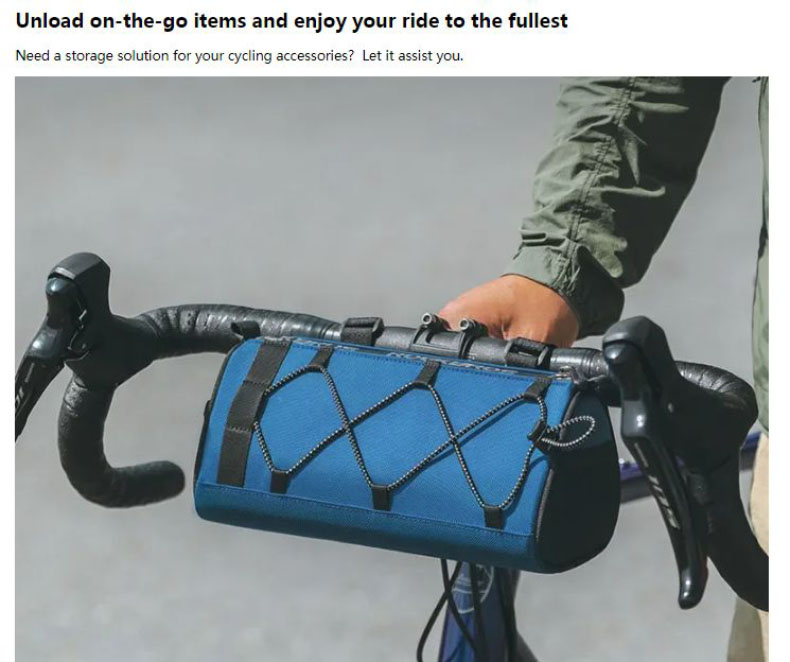 Bike Handlebar Bag Portable 1.5L Multifunctional Shoulder Bag - Bicycle Bag - 3