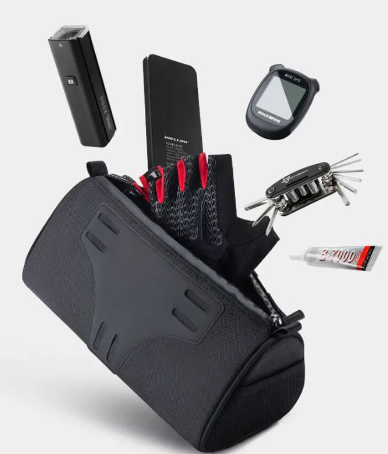 Bike Handlebar Bag Portable 1.5L Multifunctional Shoulder Bag - Bicycle Bag - 4