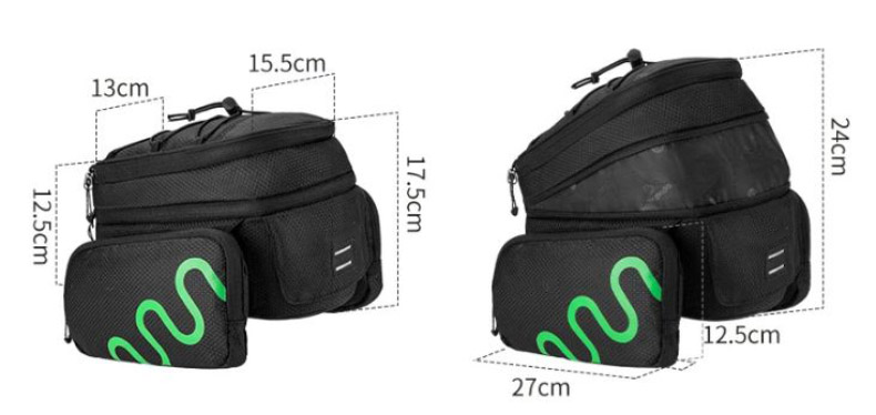 Waterproof Bicycle Saddle Bag Multifunctional Bike Rear Bag - Bicycle Bag - 1