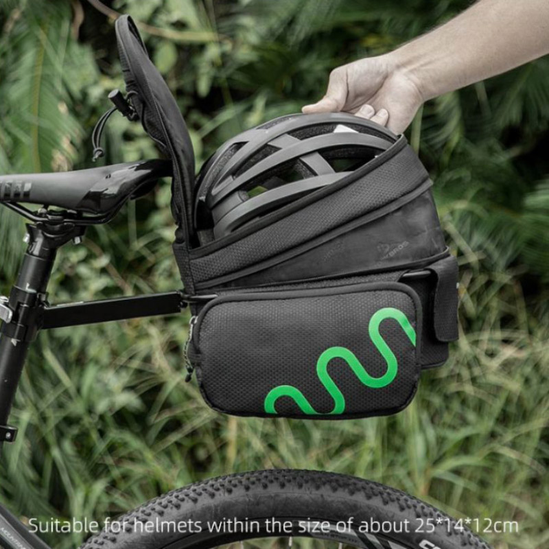 Bolsa impermeable para sillín de bicicleta, bolsa trasera multifuncional para bicicleta