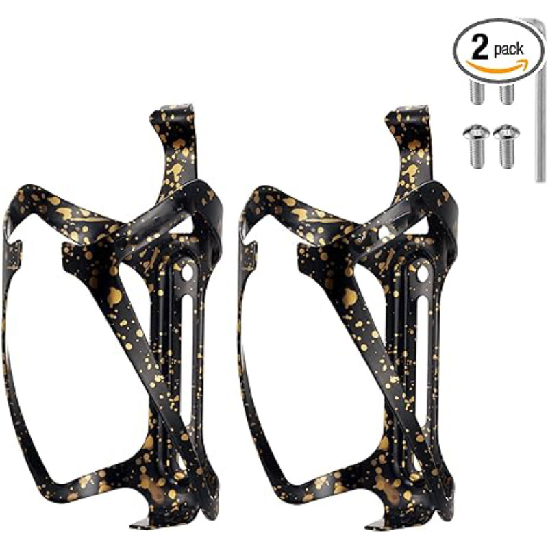 2-Pack Aluminum Bike Water Bottle Holder for Road Bikes