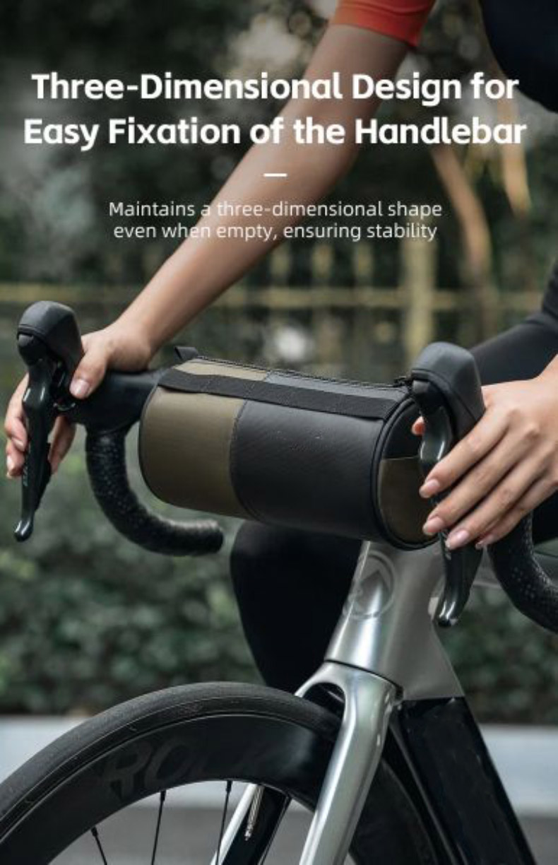 Portable Handlebar Bag 1.7L Multi-purpose Cycling Frame Tube Bag - Bicycle Bag - 4