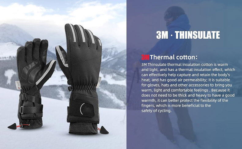 Waterproof 3M Thinsulate Cycling Gloves Touch Screen Thermal Mittens - Glove - 1