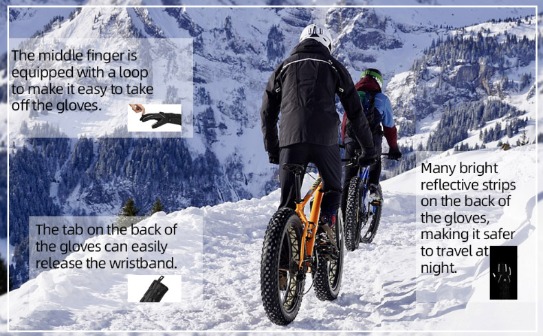 Winter Glove for Men Full Finger Touch Screen Cycling Gloves - Glove - 2