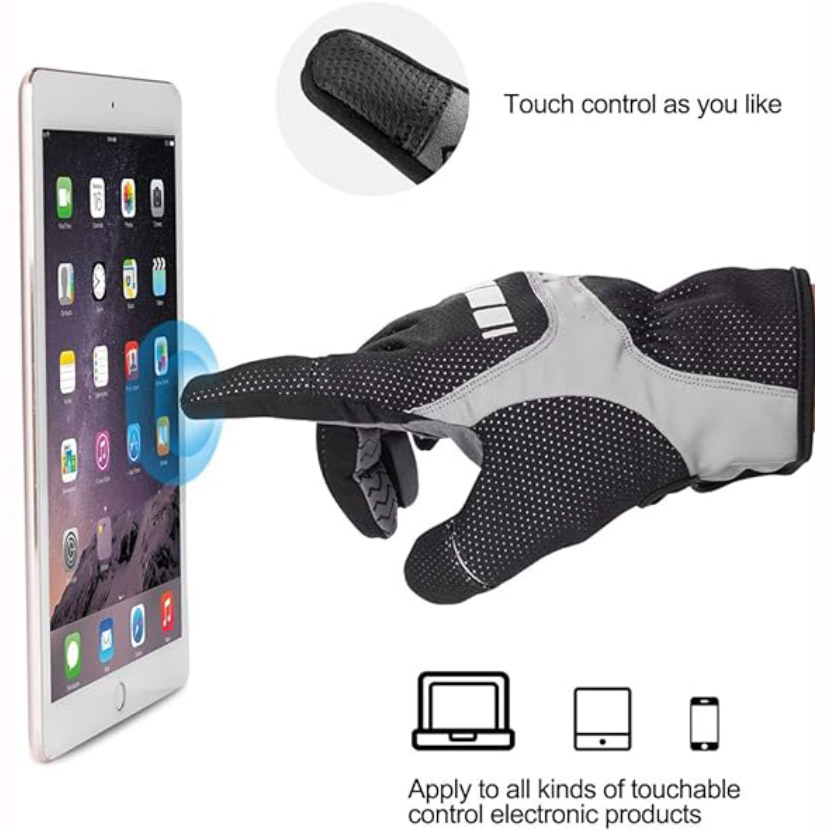 Cycling Gloves Full Finger Touch Screen Winter Gloves - Glove - 3