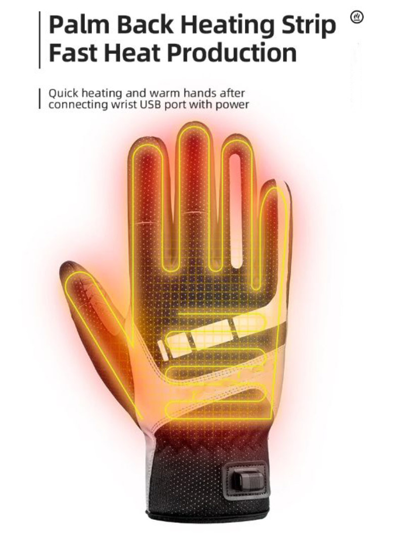 Snow Glove Electric Heated Rechargeable Cycling Gloves Touchscreen - Glove - 5