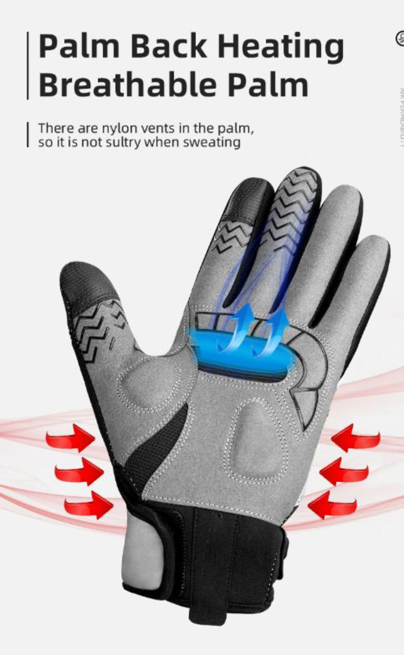 Snow Glove Electric Heated Rechargeable Cycling Gloves Touchscreen - Glove - 3