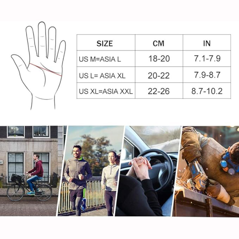 Cycling Gloves Full Finger Touch Screen Winter Gloves - Glove - 4