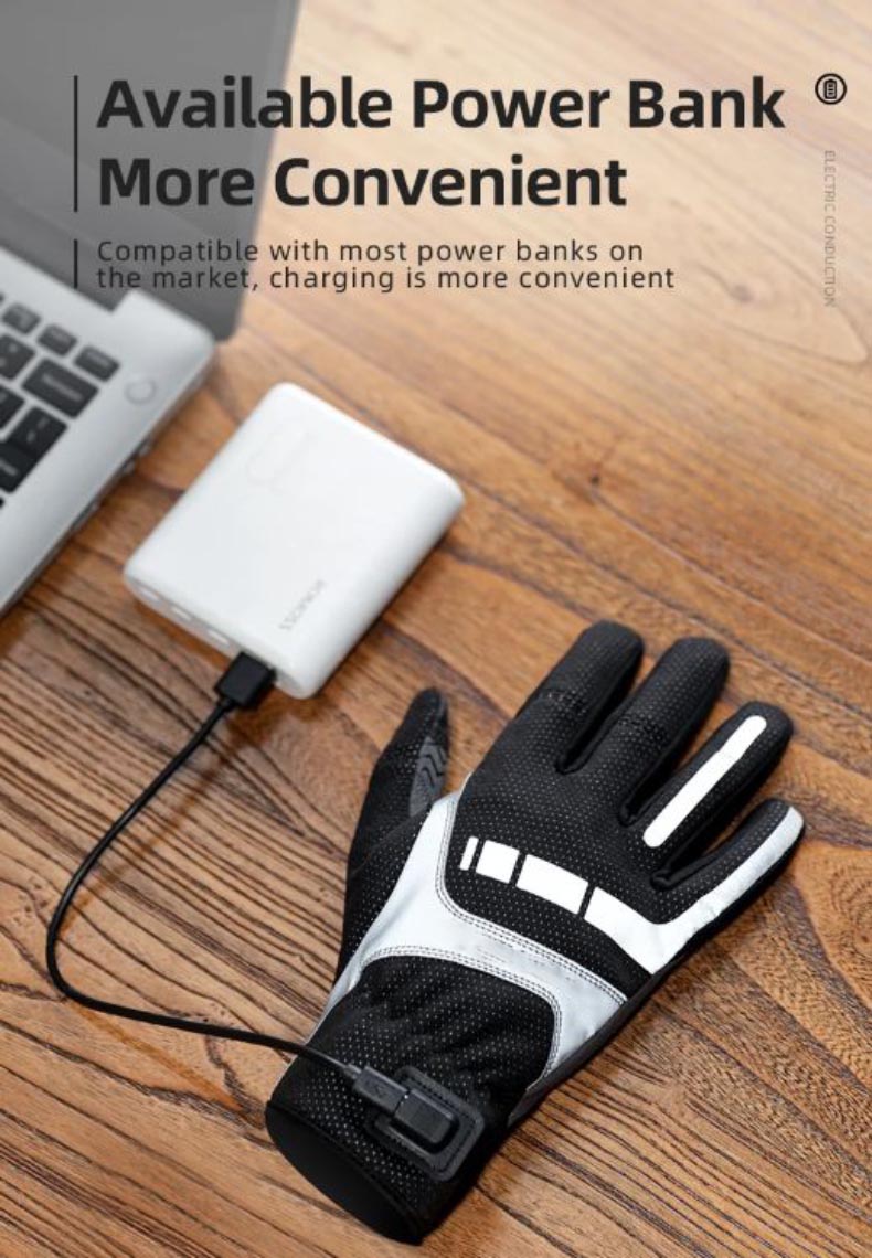 Snow Glove Electric Heated Rechargeable Cycling Gloves Touchscreen - Glove - 7
