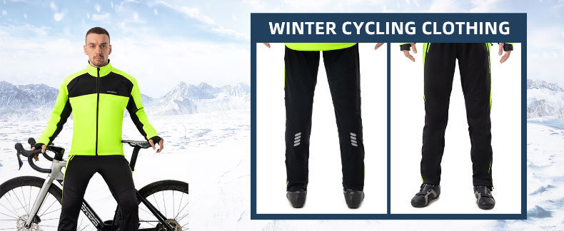 Winter Cycling Pants Mens Windproof Fleece Lined Outdoor Hiking Pants - Clothes - 1