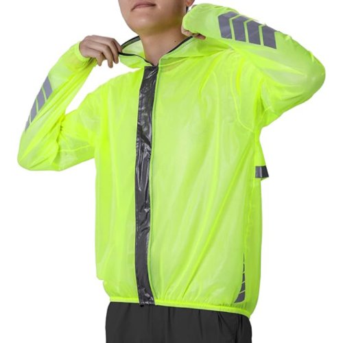 Sou entènèt jwèt Cycling Rain Jacket