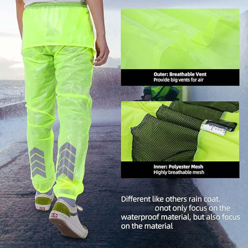 100% Waterproof Cycling Rain Pants Breathable for Heavy Rain - Clothes - 2