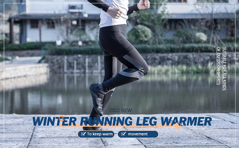 Thermal Fleece Long Leg Sleeve Non-Slip Leg Warmer - Arm&Leg Sleeves - 1