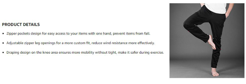 Mens Cycling Pants Thermal Windproof Mountain Bike Pants - Clothes - 3