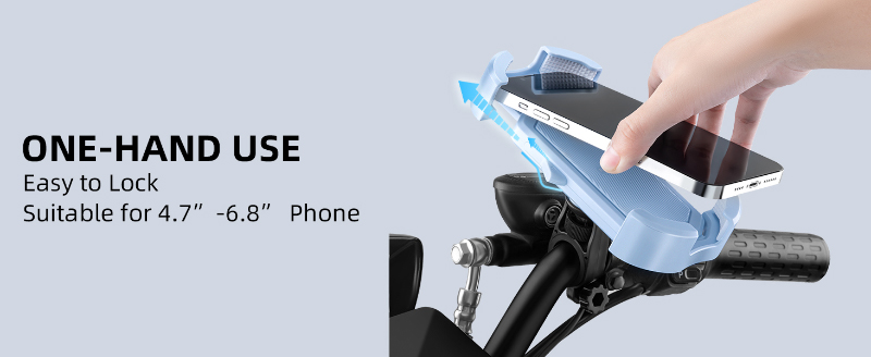 Adjustable Phone Mount for Bike Shockproof with Security Lock - Phone Holder - 7