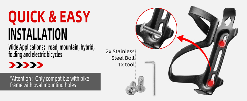 Water Bottle Holder Alloy Aluminum Bike Cup Holder - Bottle & Bottle Cage - 3