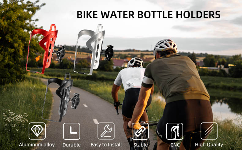 2-in-1 Aluminum Alloy Water Bottle Holder for Bike - Bottle & Bottle Cage - 1