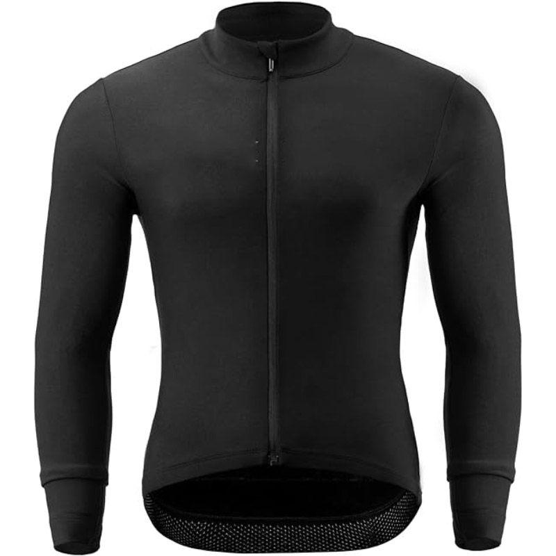 पुरुषों के लिए शीतकालीन साइक्लिंग जैकेट विंडप्रूफ थर्मल ऊन जैकेट