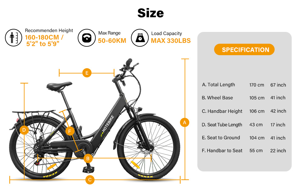 HOTEBIKE A5(26)ebike wanita