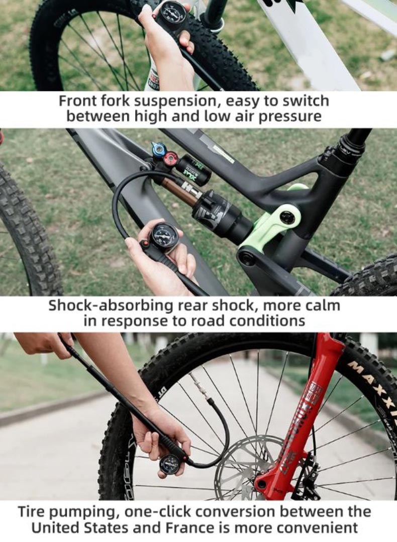 Air Pump Bike Portable High pressure Fork Pump