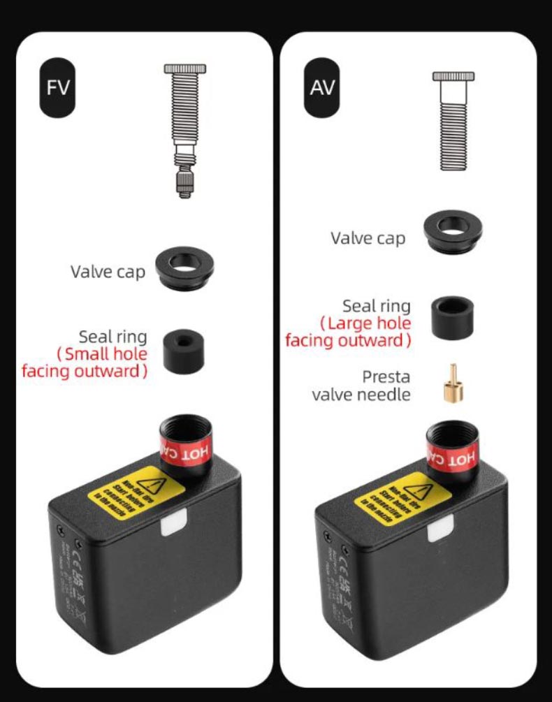 Mini Electric Air Pump for Bikes Handheld 100PSI Rechargeable - Pump - 8