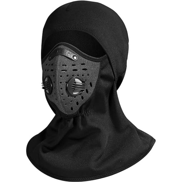 Balaclava-gesigmasker in die winter met warm en stofdig