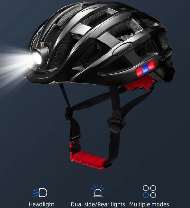 Kahayag sa Bisikleta nga Helmet