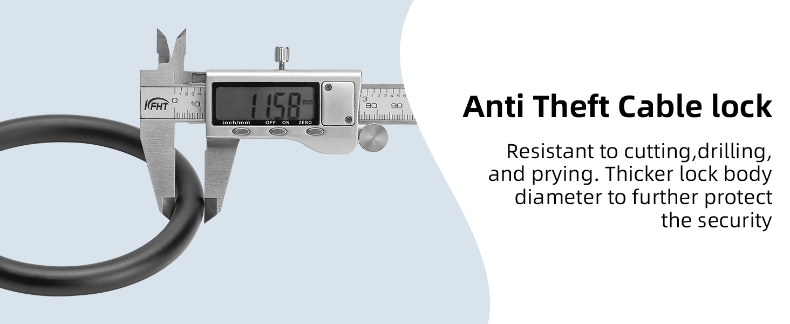 એન્ટી-થેફ્ટ બાઇક કેબલ લોક