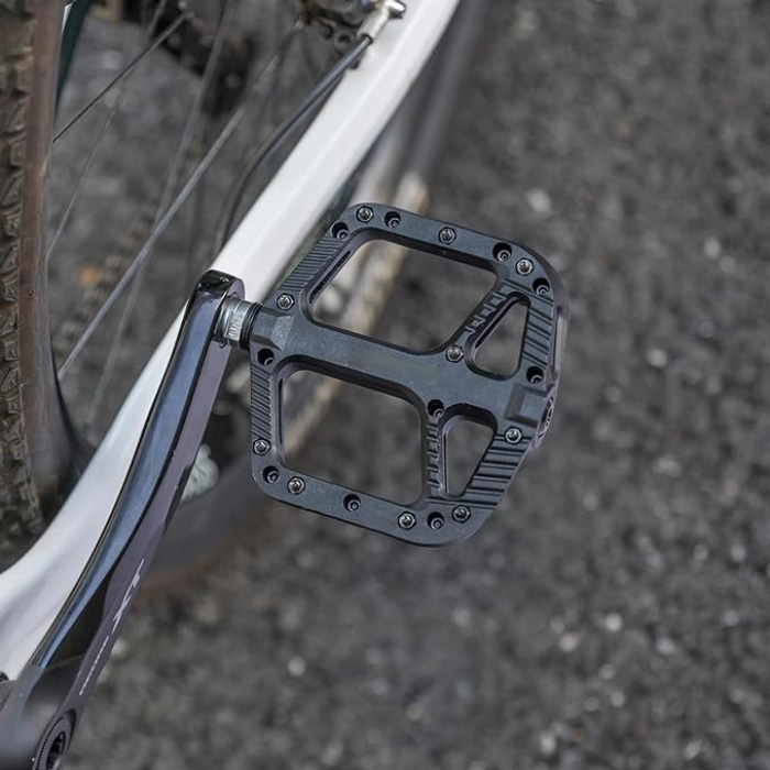 Bike Pedals Nylon Composite Bearing with Wide Flat Platform - Pedal - 4