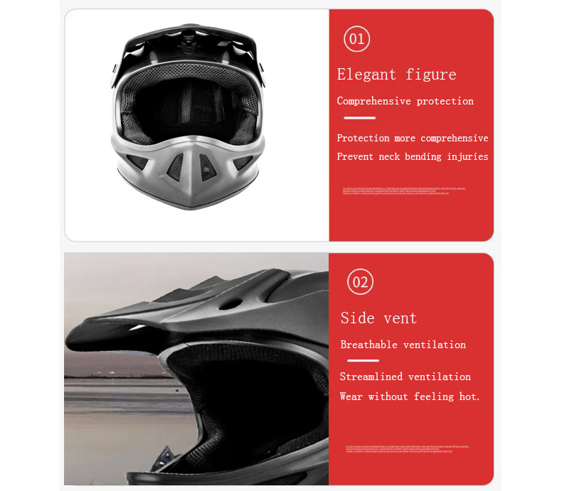Cycling Helmet Full Face Ultralight Head Protection Accessories - Cycling Helmet - 4