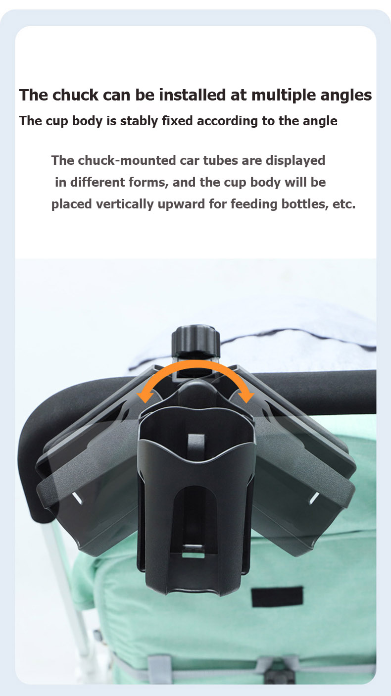 Universal 2-1 Stroller Cup Holder with Phone Holder for Stroller - Bottle & Bottle Cage - 4