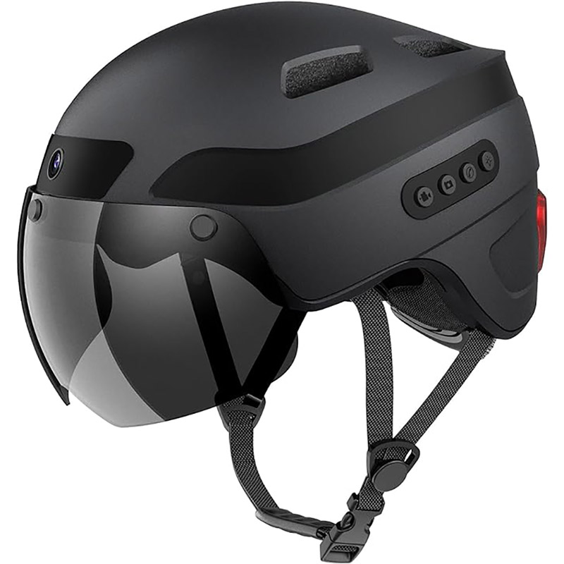 Smart Helmets with 1080P 60 fps Sports Camera Dual Antenna Bluetooth
