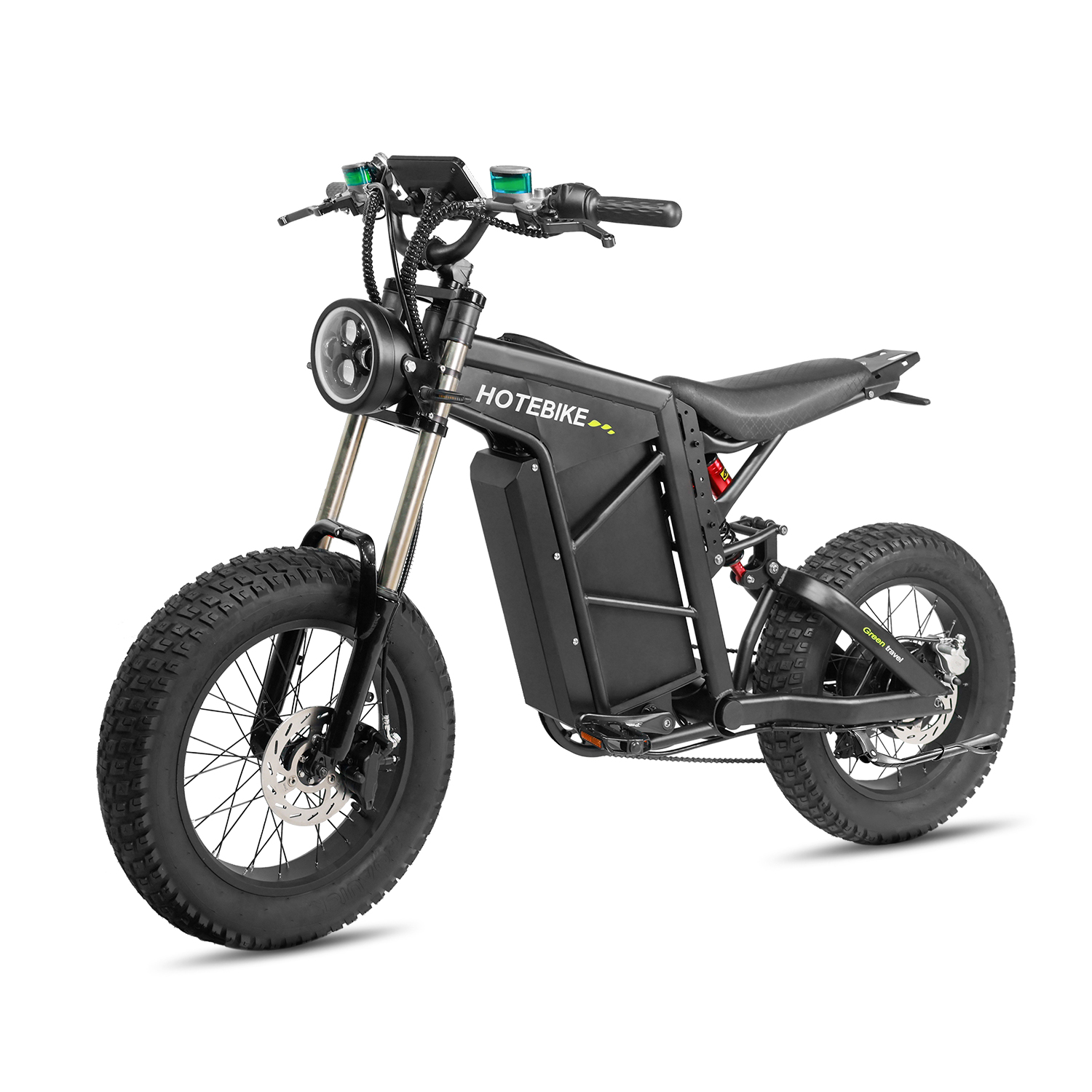 Electric Dirt Bike for Adults 750W 20″ Electric Motorcycle with 48V 24AH Battery Shamano 7-Speed E-Bike