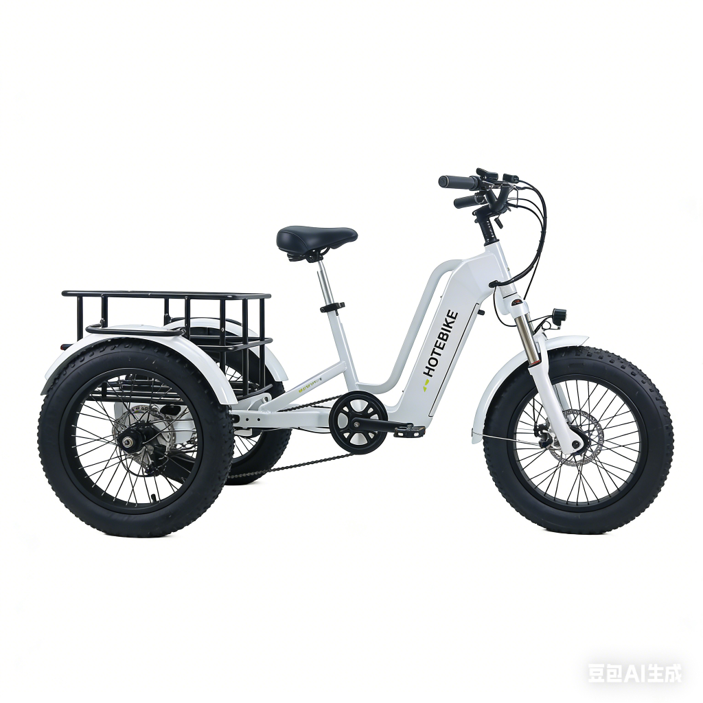 Electric Tricycle for Adults 48V 15AH Heavy-Duty Cargo Transport