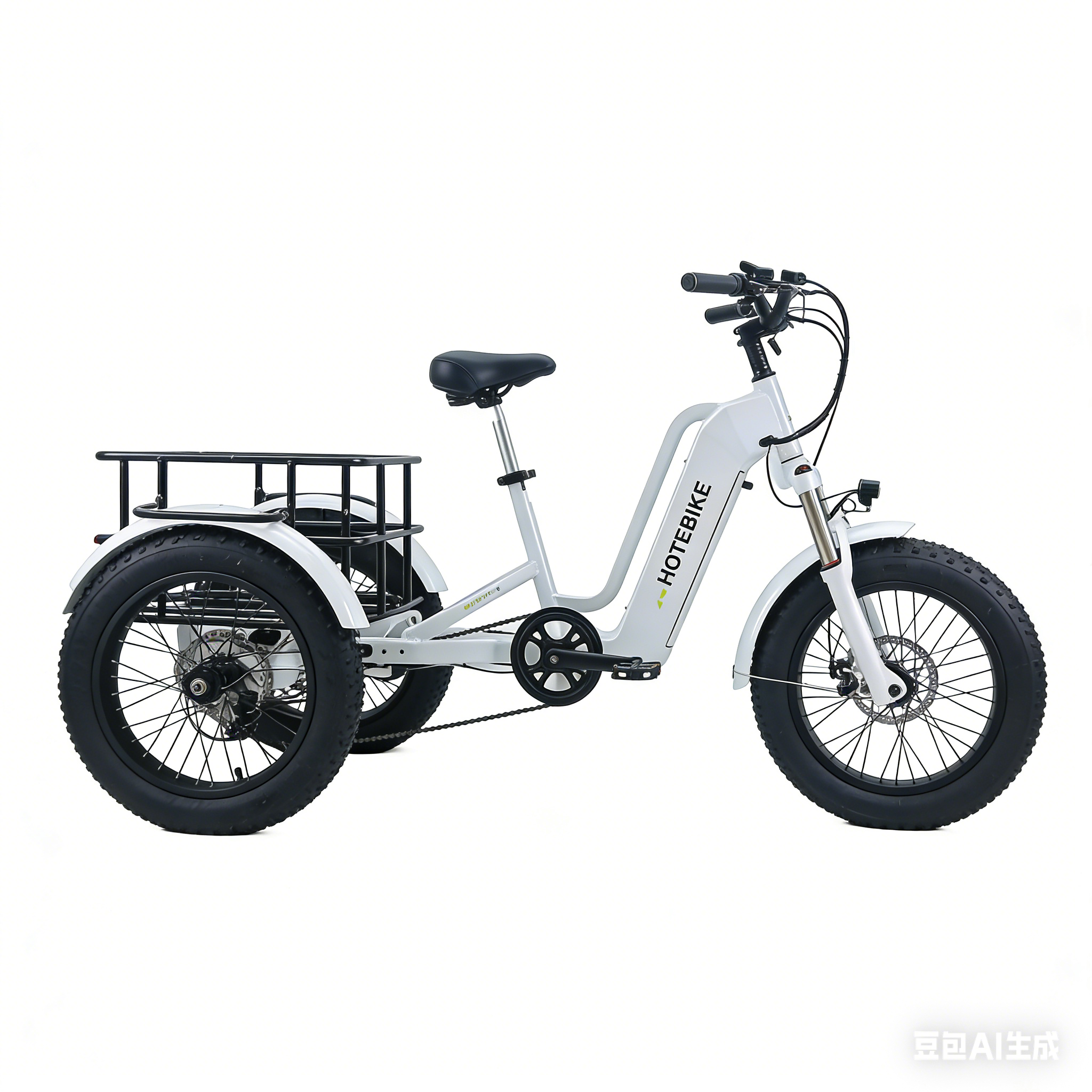 Electric Tricycle for Adults 48V 15AH Heavy-Duty Cargo Transport